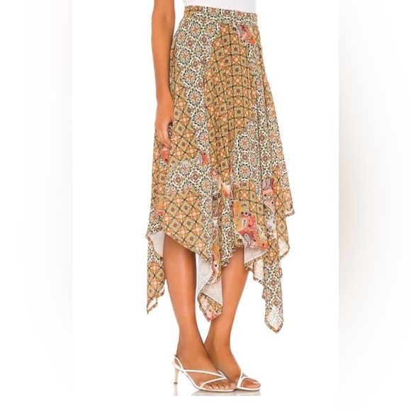 Free People Stay Awhile Maxi Skirt in Mosaic XS - Picture 2 of 10